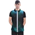 Galaxy Sky Blue Green Men s Puffer Vest View1