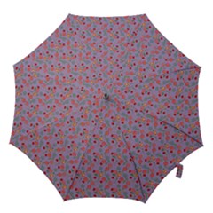 Vintage Floral Lilac Hook Handle Umbrellas (large) by snowwhitegirl
