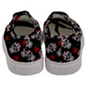 Skull Pattern Black Men s Classic Low Top Sneakers View4