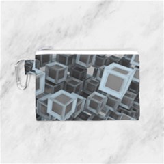 Cube Fantasy Square Shape Canvas Cosmetic Bag (small) by Simbadda