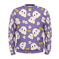 Cute Kawaii Popcorn Pattern Men s Sweatshirt by Valentinaart