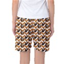 Vintage Camera Chevron Orange Women s Basketball Shorts View2