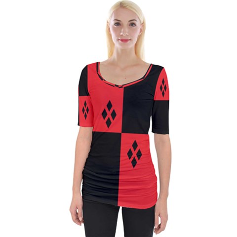 Harley Wide Neckline Tee by raeraeshescrafty