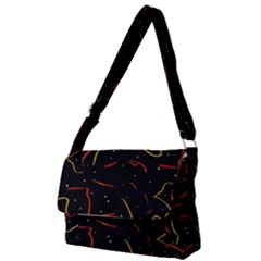Lines Abstract Print Full Print Messenger Bag by dflcprints
