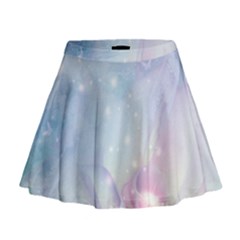 Wonderful Floral Design With Butterflies Mini Flare Skirt by FantasyWorld7