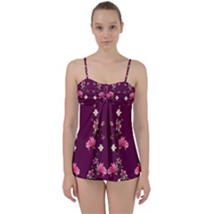 New Motif Design Textile New Design Babydoll Tankini Set by Simbadda