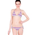 Bold Stripes Soft Pink Pattern Classic Bikini Set View3