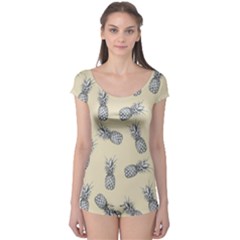 Pineapple Pattern Boyleg Leotard  by Valentinaart