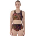 Abstract Colorful Art Design Racer Back Bikini Set View1