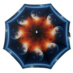 Earth Globe Planet Space Universe Straight Umbrellas by Celenk