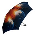 Earth Globe Planet Space Universe Mini Folding Umbrellas View2