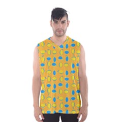 Lemons Ongoing Pattern Texture Men s Basketball Tank Top by Celenk