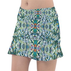 Pattern Design Pattern Geometry Tennis Skirt by Celenk