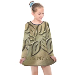 You Are My Star Kids  Long Sleeve Dress by NSGLOBALDESIGNS2