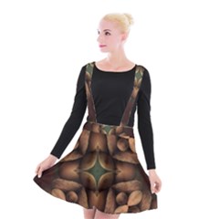 Pattern Moroccan Print Geometric Suspender Skater Skirt by Simbadda