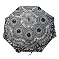 Graphic Design Round Geometric Folding Umbrellas by Simbadda