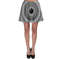 Graphic Design Round Geometric Skater Skirt by Simbadda