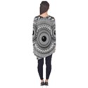 Graphic Design Round Geometric Long Sleeve Tunic  View2