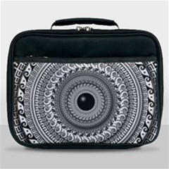 Graphic Design Round Geometric Lunch Bag by Simbadda