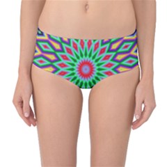 3d Abstract Art Abstract Background Mid-waist Bikini Bottoms by Simbadda