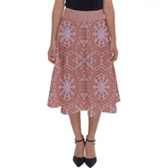 Vintage Abstract Background Mandala Perfect Length Midi Skirt by Simbadda