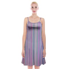 Broken Tv Screen Spaghetti Strap Velvet Dress by dressshop