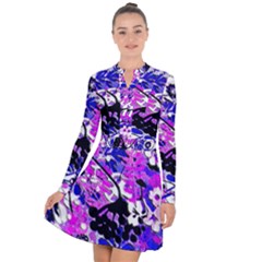 Floral Abstract Long Sleeve Panel Dress by dressshop