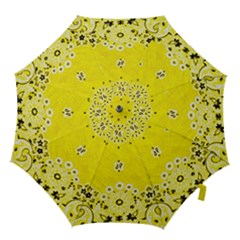 Grunge Yellow Bandana Hook Handle Umbrellas (medium) by dressshop