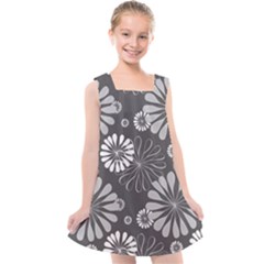 Floral Pattern Kids  Cross Back Dress by Hansue