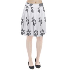 Pets Footprints Pleated Skirt by Hansue