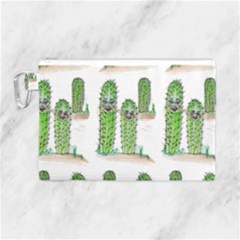 Prickle Plants2 Canvas Cosmetic Bag (large) by ArtByAng
