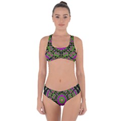 Flowers And More Floral Dancing A Happy Dance Criss Cross Bikini Set by pepitasart