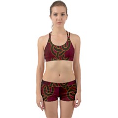 Beautiful Art Pattern Back Web Gym Set by Nexatart