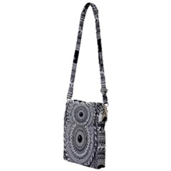 Graphic Design Round Geometric Multi Function Travel Bag by Nexatart