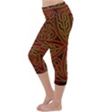 Beautiful Art Pattern Lightweight Velour Capri Yoga Leggings View2