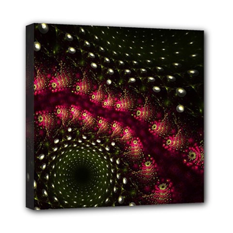 Background Texture Pattern Mini Canvas 8  X 8  (stretched) by Nexatart