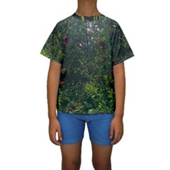 Apple Tree Close Up Kids  Short Sleeve Swimwear by bloomingvinedesign