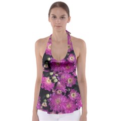Pink Mums Garden Babydoll Tankini Top by bloomingvinedesign