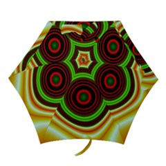 Digital Art Background Yellow Red Mini Folding Umbrellas by Sapixe