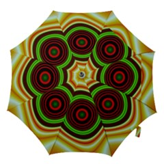 Digital Art Background Yellow Red Hook Handle Umbrellas (medium) by Sapixe