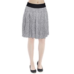 B/w Abstract Pattern 1 Pleated Skirt by JadehawksAnD