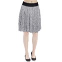 B/W abstract pattern 1 Pleated Skirt View1