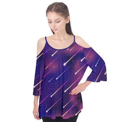 Meteor Shower 1 Flutter Tees by JadehawksAnD