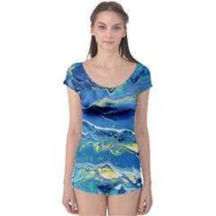 Sunlit Waters Boyleg Leotard  by lwdstudio