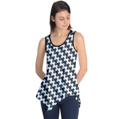 Massaging Kitties Houndstooth Pattern Sleeveless Tunic by emilyzragz