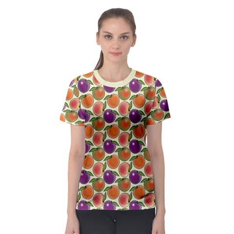 Fruit Tree Salad Pattern Women s Sport Mesh Tee by emilyzragz