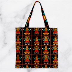 Egyptian Zipper Grocery Tote Bag by ArtworkByPatrick