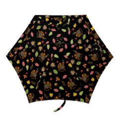 Thanksgiving Turkey Pattern Mini Folding Umbrellas by Valentinaart