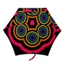 Neon Light Abstract Pattern Lines Mini Folding Umbrellas View1