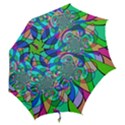 Retro Wave Background Pattern Hook Handle Umbrellas (Medium) View2